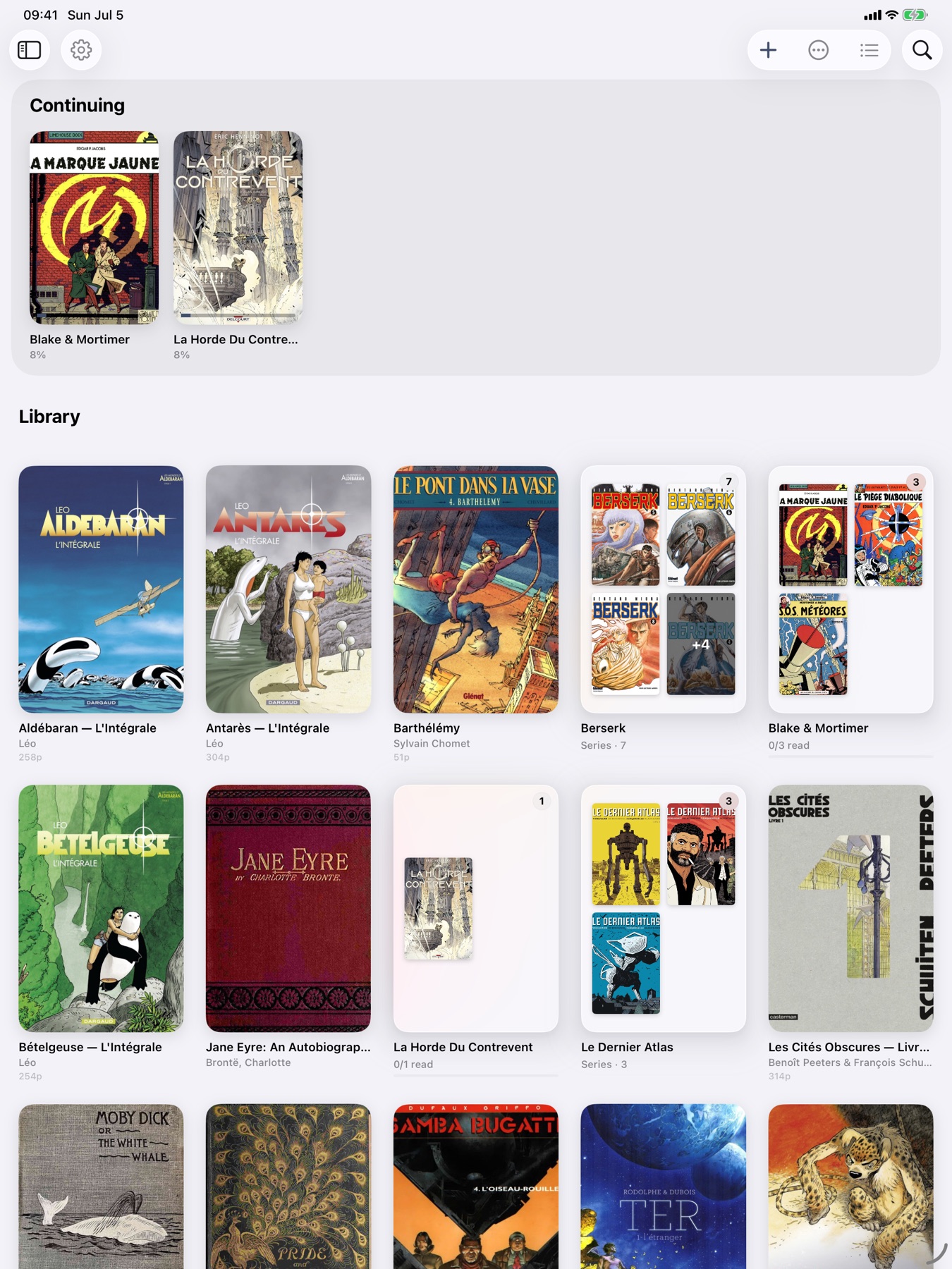 The Lijn library: series stacks and covers